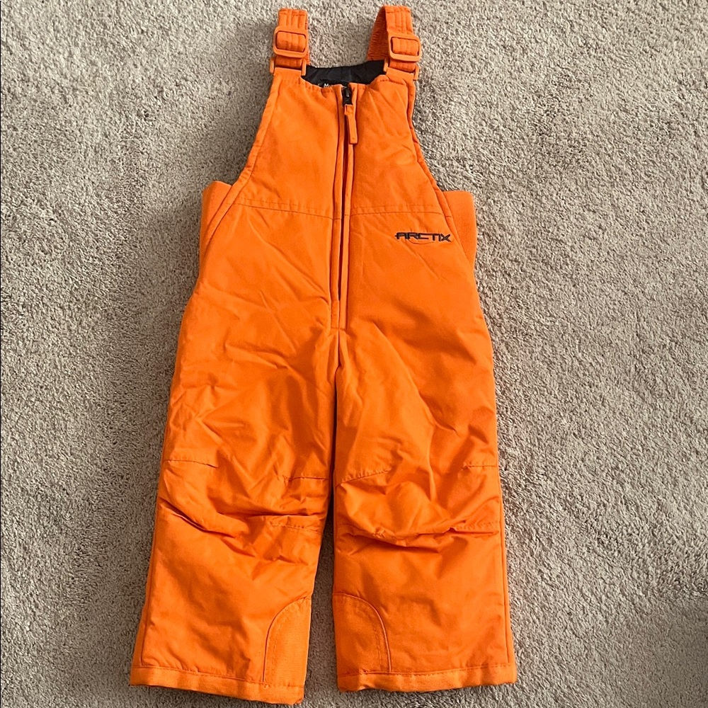 Arctix Bright Orange Kids Snow Bib Overalls